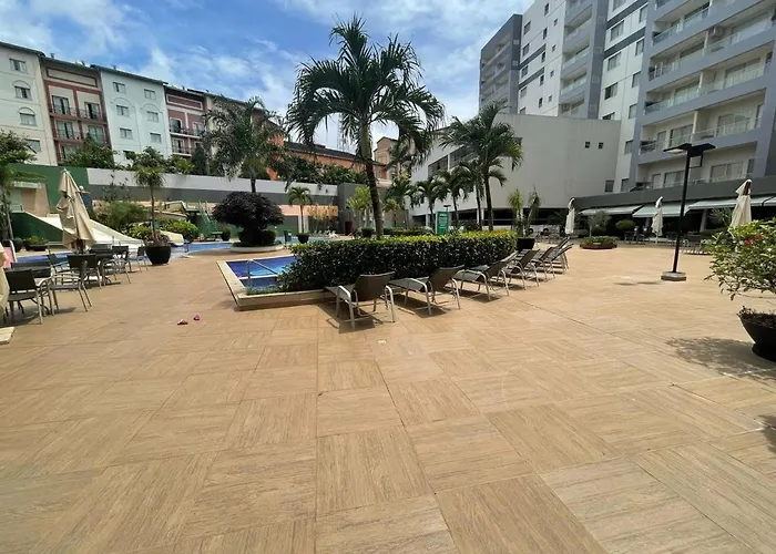 Flat Veredas 305 com ar condicionado sala - 300 metros do Hot Park